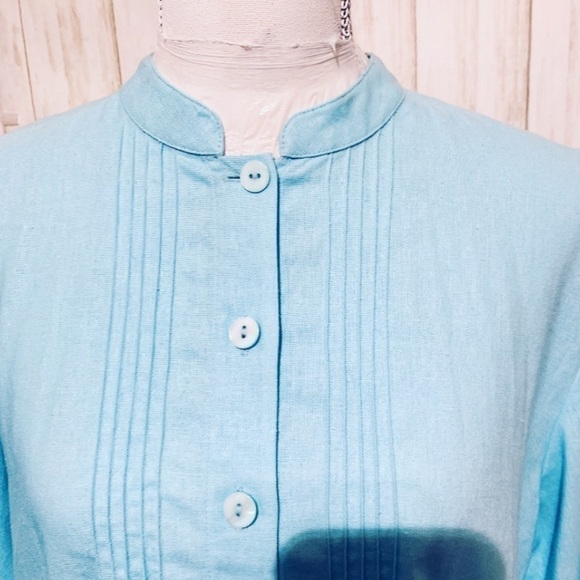 FRENCH Laundry Linen Button Down Top Size Medium - Picture 3 of 7